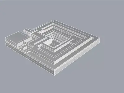 FRANK LLOYD WRIGHT- ENNIS HOUSE- TILE-BLADERUNNER  3D model