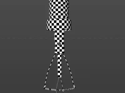 Old Scratched Lightbulb 3D Model 3D model