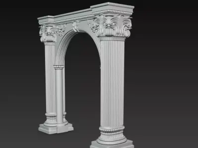 Classical Roman Arch Columns Architectural 3D Model 3D print model