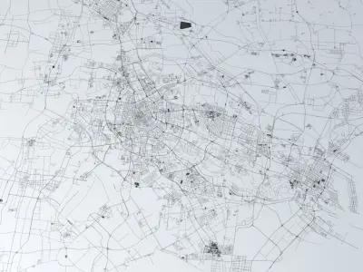 Tianjin Road Network and Streets 3D model