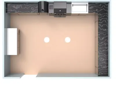 OUT DOOR KITCHEN 87  -BBQ 3D model