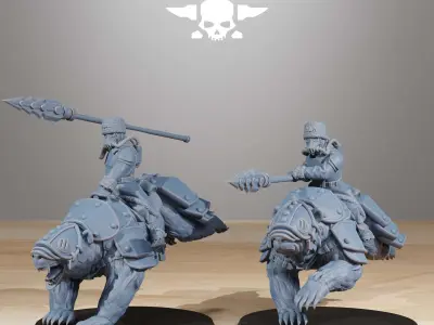 GrimGuard Bear Riders 3D print model