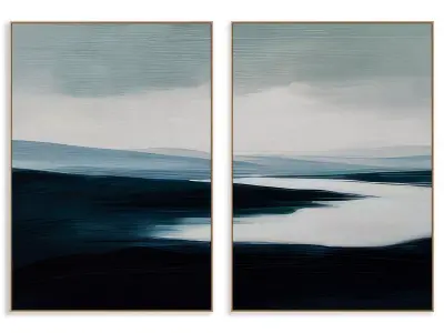 Abstract Painting Frame set 3D model 566