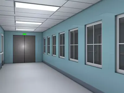 Hallway 3D model