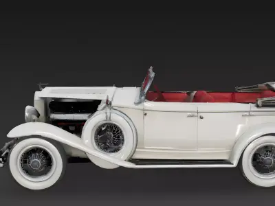 Realistic 30s Dual-Tone Convertible 3d model Low-poly 3D model