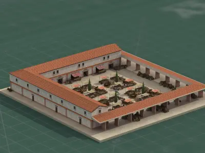 RPG Fantasy Marketplace 3D Print Model 3D print model