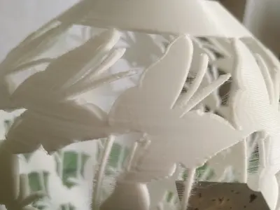 butterfly lamp shade 3D print model