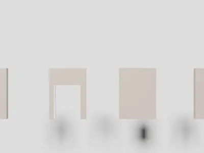 Modular American House Free low-poly 3D model
