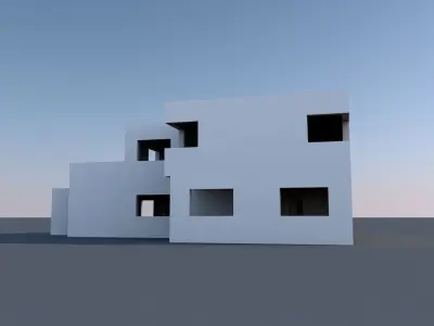 House 2 floor 3D model