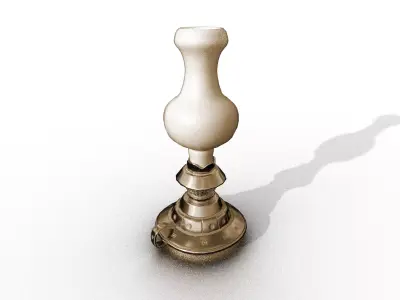  Antique Lamp Version 1 Low-poly 3D model