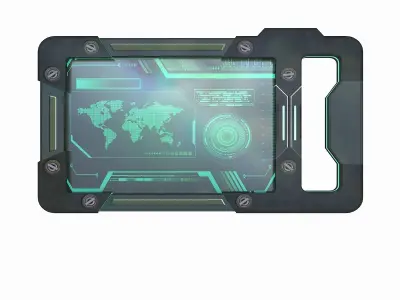 3D SCI FI TABLET PC Low-poly 3D model
