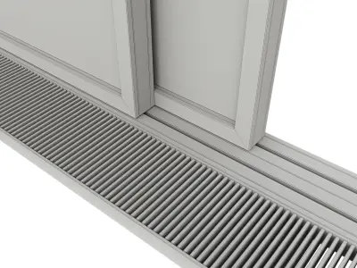Glazing set with doors and windows 3D model