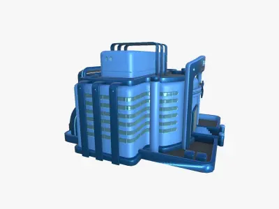 SciFi Bank A03 Bank - Sci Fi Exterior Design Low-poly 3D model