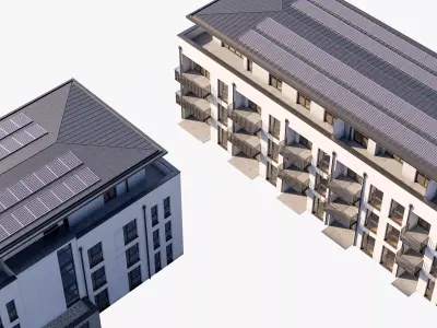German Housing Complex 3D model