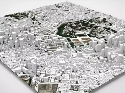 Cityscape Tokyo Japan  3D model