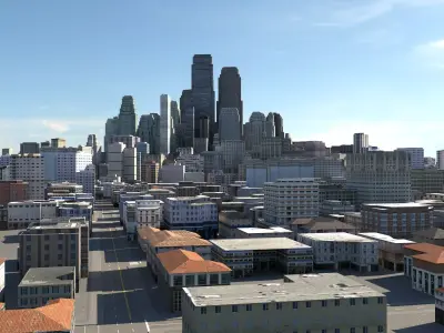 City 126 Low-poly 3D model