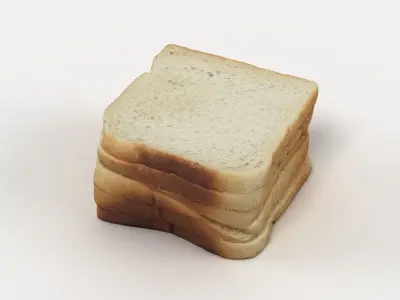 Bread or Toast Collection 3D model