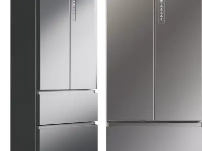Haier Fridge freezer - HFR3718ENMM  Low-poly 3D model
