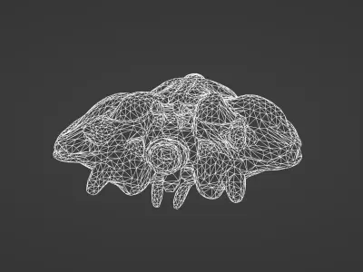 Alien-Inspired Futuristic Spaceship   3D model