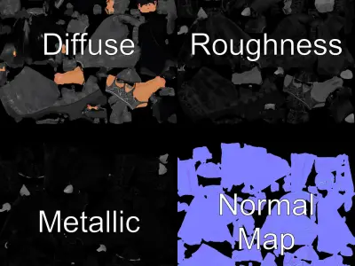 Elegant Evening Gown Character  Rigged and Animated Low-poly 3D model