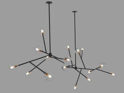 Minimalist Chandelier 3D model