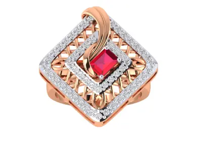  Women Ring Render 3dm STL MTL SLC JCD OBJ FBX Details 3D print model 25