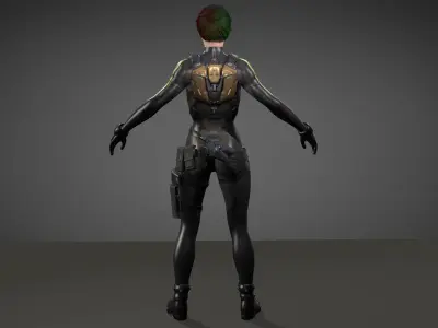  Ana de Armas Low-poly 3D model