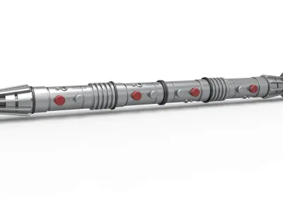 Lightsaber of Darth Maul from Star Wars Phantom Menace 3D print model