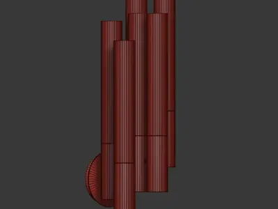 Burj Wall Lamp Luxxu 3D model
