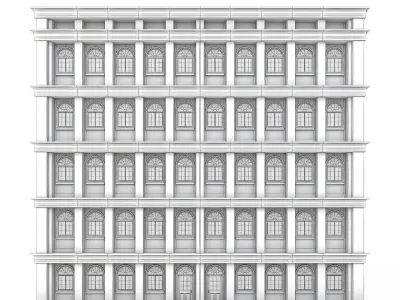 Tenement Building Low-poly 3D model