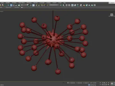 IMPULSE CHANDELIER Low-poly 3D model