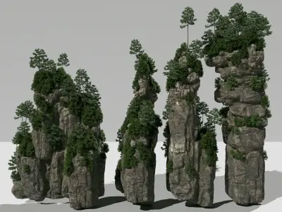 4 Tianzi Mountain Assets-1 3D model
