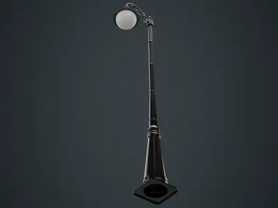 Street Light 4A Low-poly 3D model