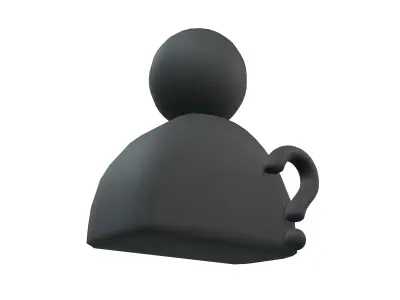 Cant Find User Icon v1 008 Low-poly 3D model