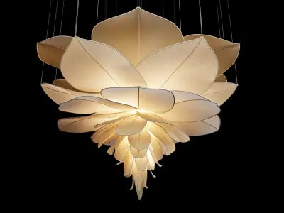 Flower Chandelier 3D model