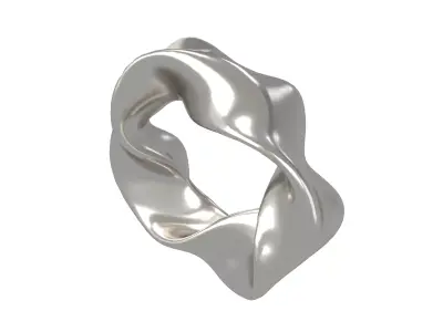 Abstract Ring Shape V1 001 Low-poly 3D model