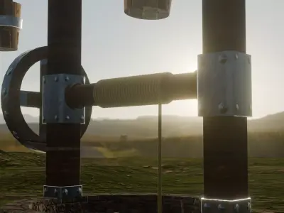 Pozo de Agua Low-poly 3D model