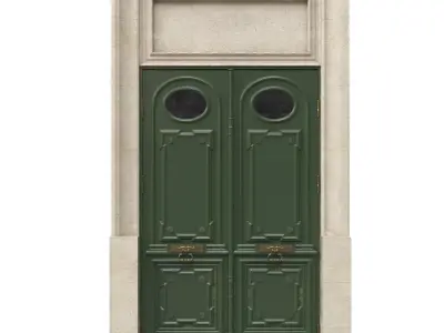 Entrance classic door 55 3D model