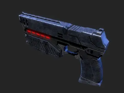 The Lawgiver Judge Dredd 3D model