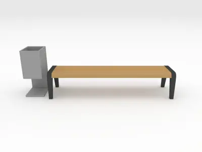Bench Park 41 3D model