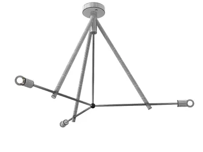Lodge Chandelier 3 3D model purchase