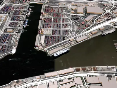 The Port of Melbourne Australia 3D model