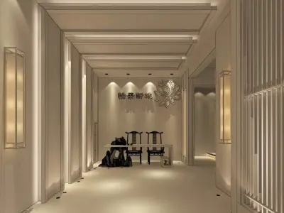 Business Restaurant - Coffee - Banquet  01 3D model