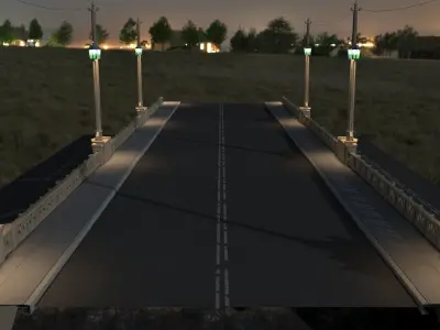 Fourth Street Bridge LA 3D model