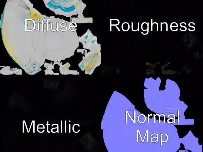 Crystal Water Splash model pack Texture