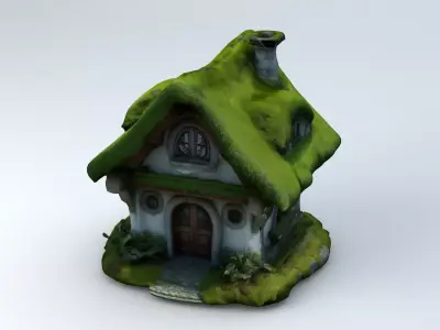 Fantasy Forest House 4 3D model