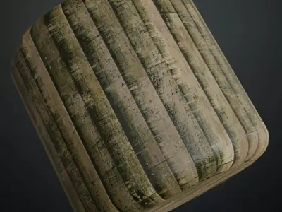 Imperial Green Lacquered Wood Inlay PBR Seamless Texture