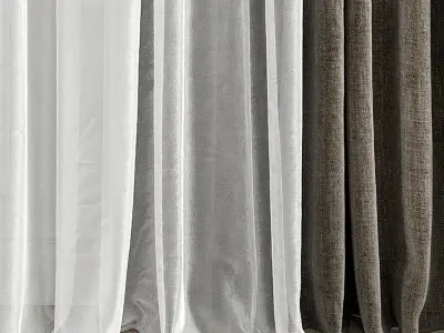Curtain Set 505C 3D model
