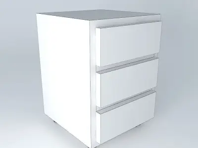 Chest of drawers DOORS HKOM3S 7 5 BRW Milano Oak 3D model