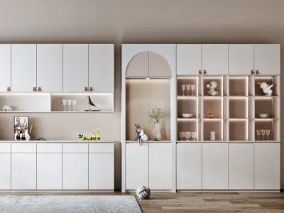 Cabinet Nordic Wine 3D model